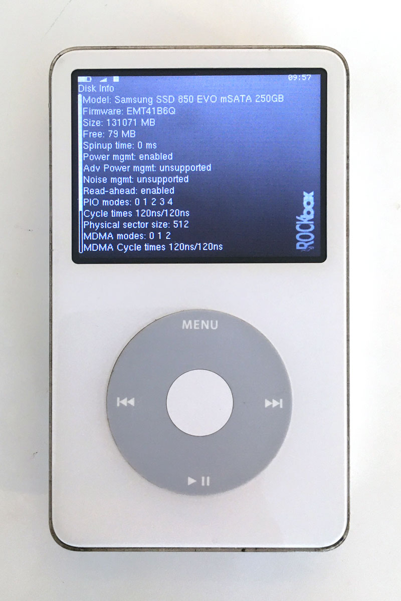 A Journey Of Putting An Ssd Into An Ipod Classic With Rockbox Artem Garmash